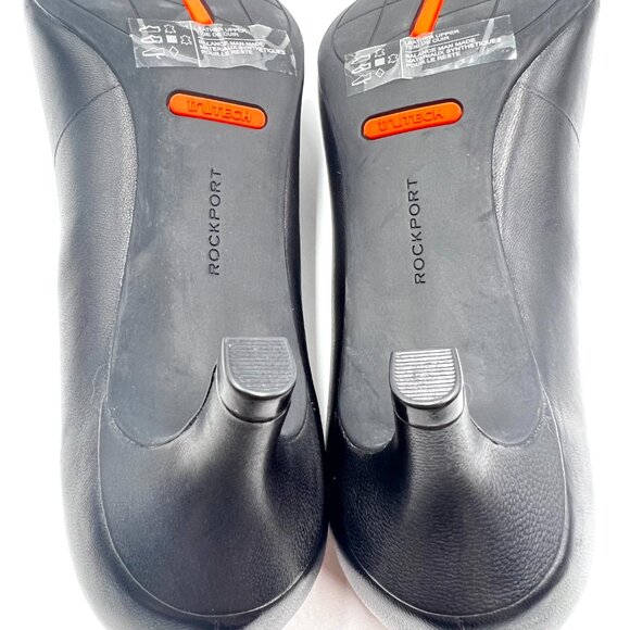 Rockport Womens Size 6.5 Kalila Black Leather Low Kitten Heels Pumps Shoes - Picture 12 of 15